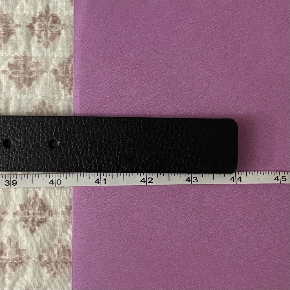 Men’s Swiss Brown/Black Leather Belt with Silver Buckle
